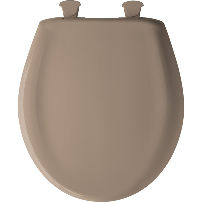 Wild Rose Round Plastic Soft Close Toilet Seat with Quick Release