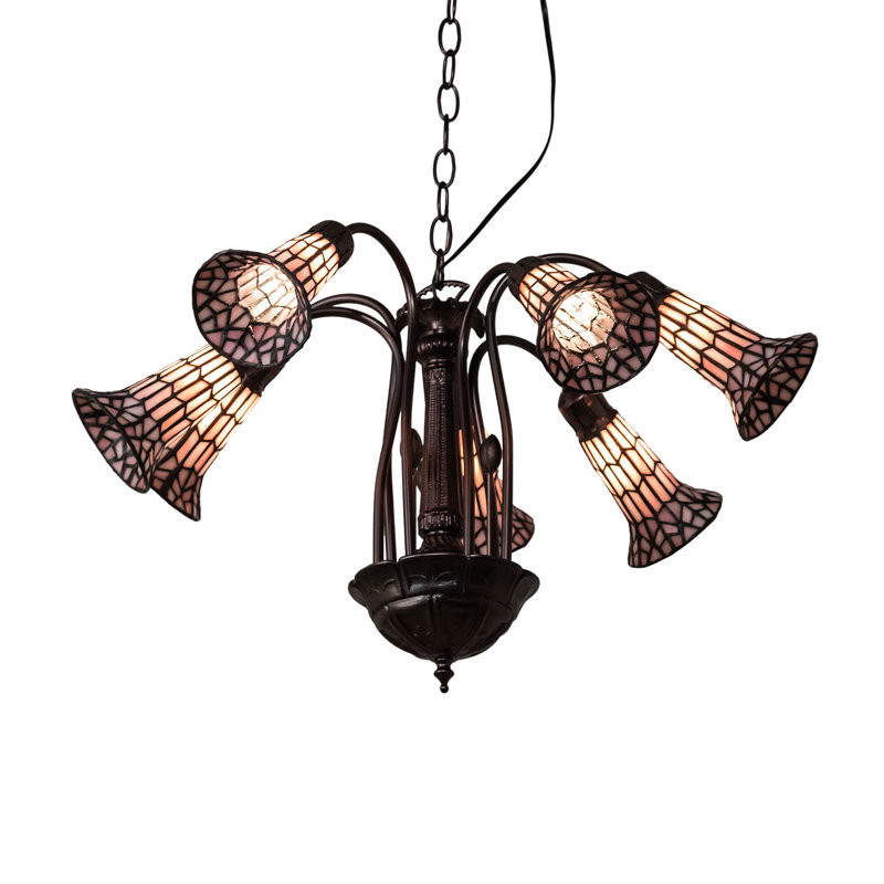Meyda Tiffany Pond Lily 7-Light Mahogany Bronze Chandelier