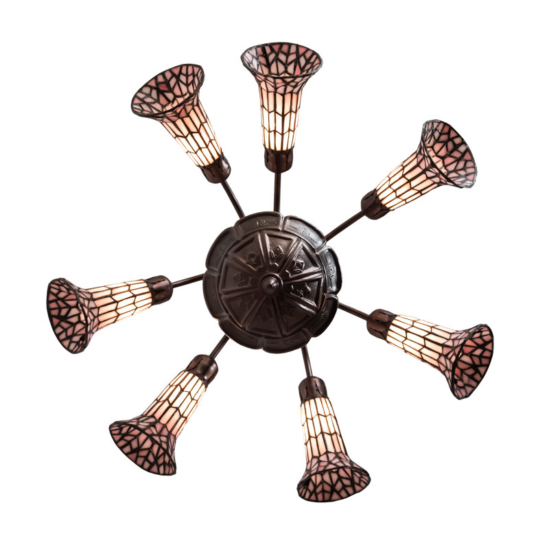 Meyda Tiffany Pond Lily 7-Light Mahogany Bronze Chandelier