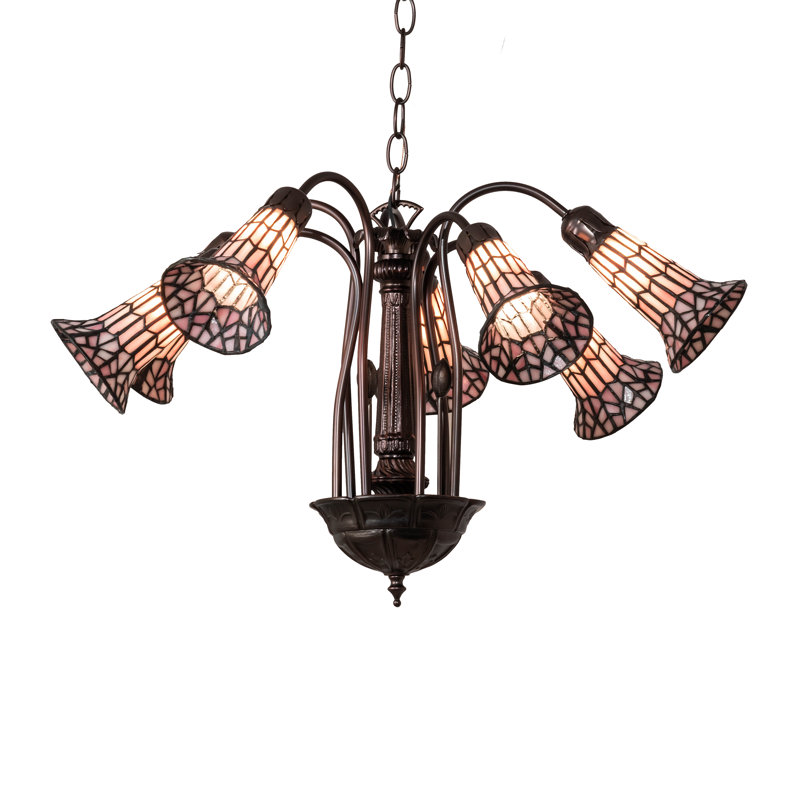 Meyda Tiffany Pond Lily 7-Light Mahogany Bronze Chandelier