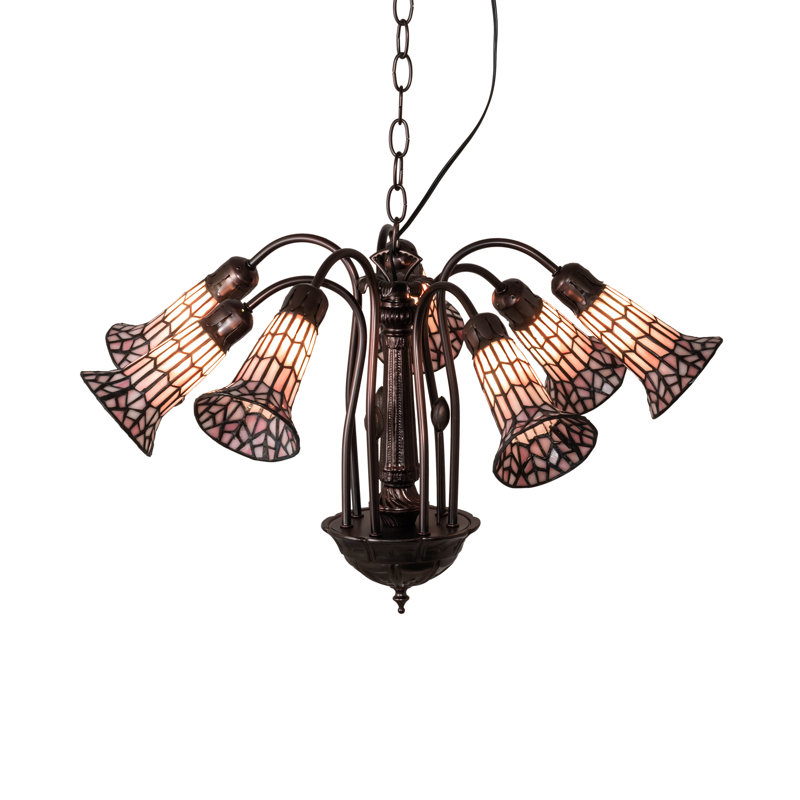 Meyda Tiffany Pond Lily 7-Light Mahogany Bronze Chandelier