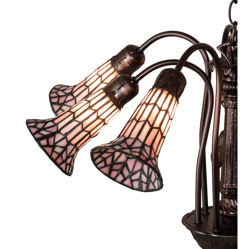 Meyda Tiffany Pond Lily 7-Light Mahogany Bronze Chandelier