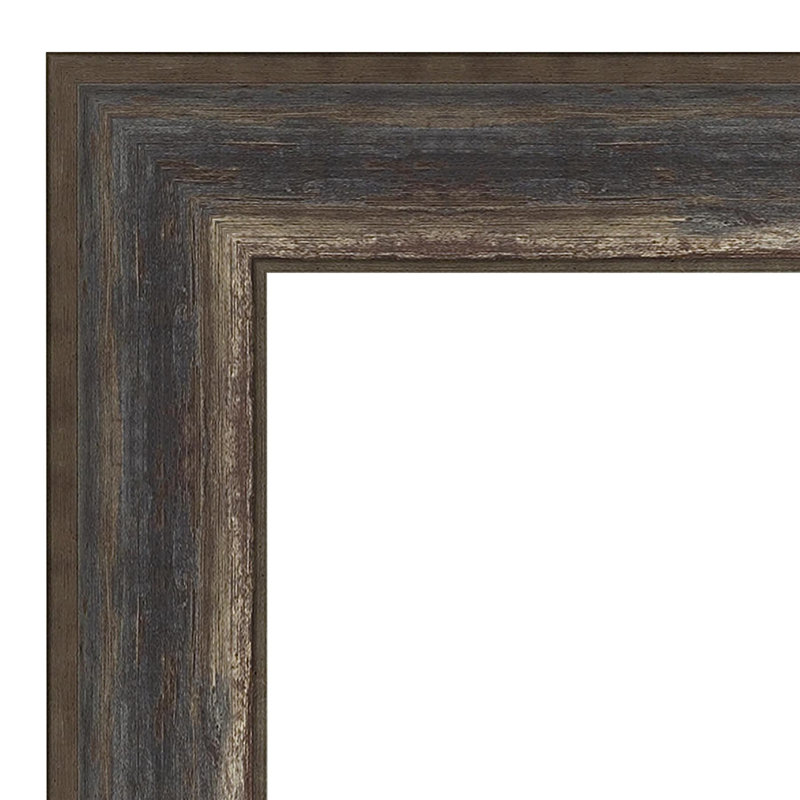 Alta Rustic Char Bronze Framed Rectangular Wall Mirror