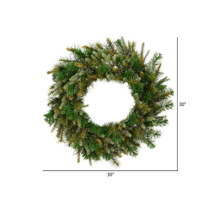 30" Unlit Cashmere Pine Artificial Christmas Wreath