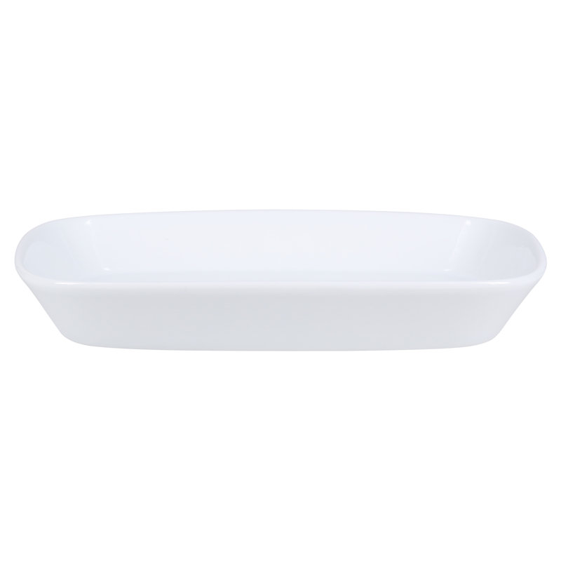 BIA Cordon Bleu Lido Porcelain 9.25" Rectangular Platters (Set of 4)