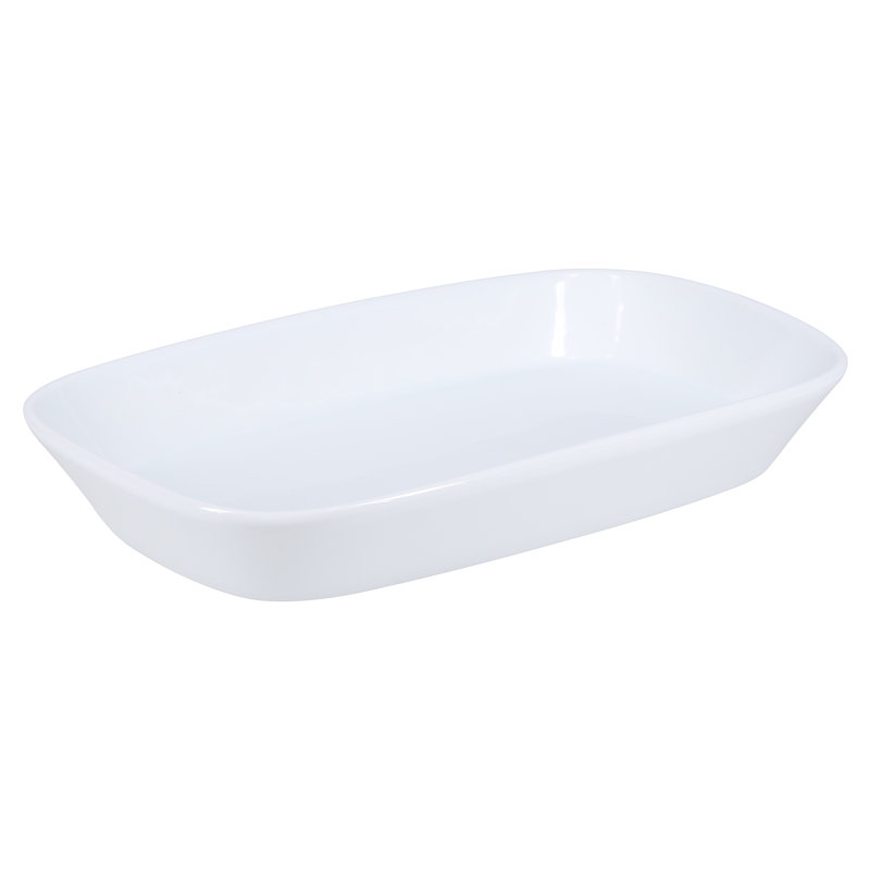 BIA Cordon Bleu Lido Porcelain 9.25" Rectangular Platters (Set of 4)