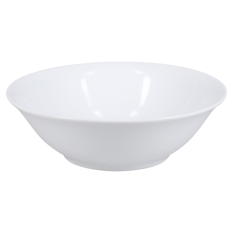 Classic White Porcelain 20 oz Soup and Cereal Bowls, Set of 4
