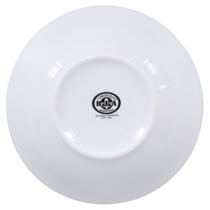 Classic White Porcelain 20 oz Soup and Cereal Bowls, Set of 4