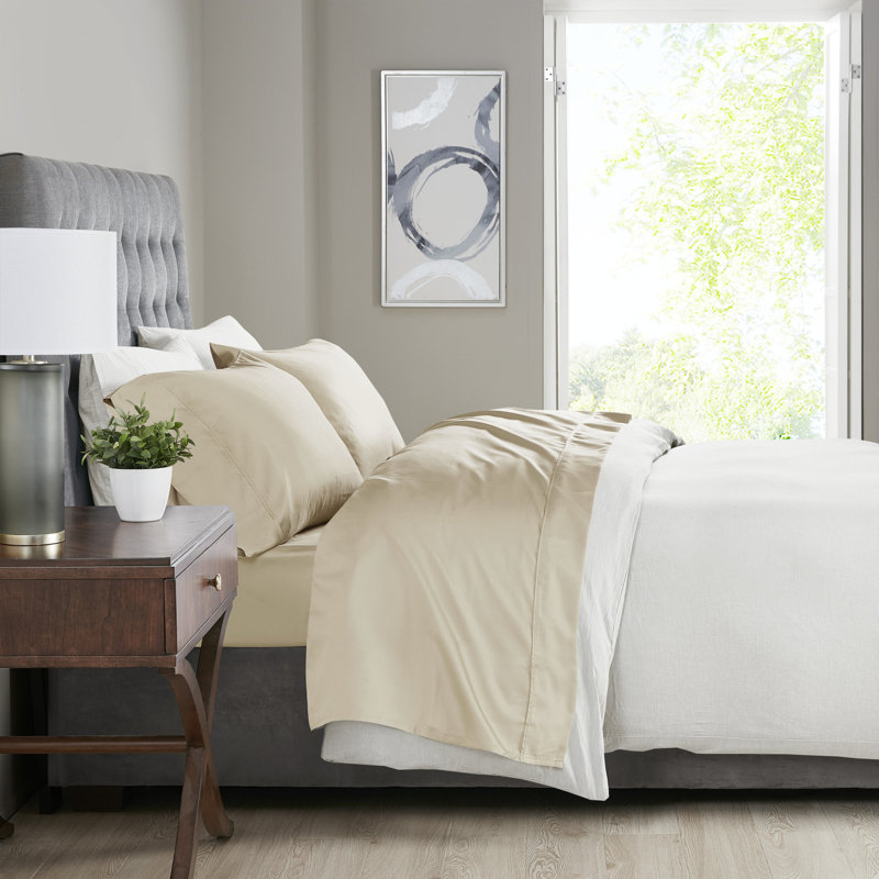 Sage Full Cotton Blend 4-Piece Sheet Set