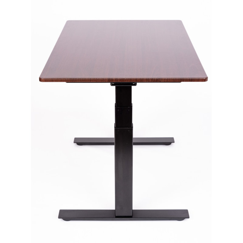 Luxor 60" Dual-Motor Electric Height Adjustable Desk in Dark Walnut