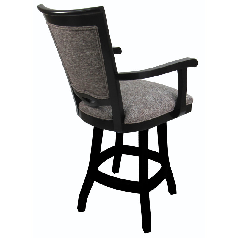 Mojave Gray 26" Swivel Solid Wood Counter Stool