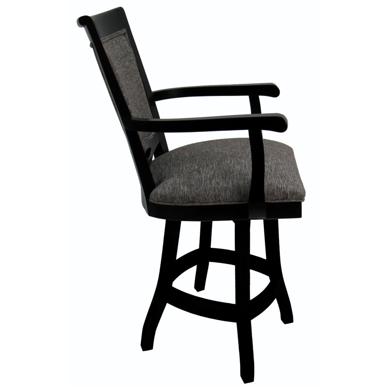 Mojave Gray 26" Swivel Solid Wood Counter Stool
