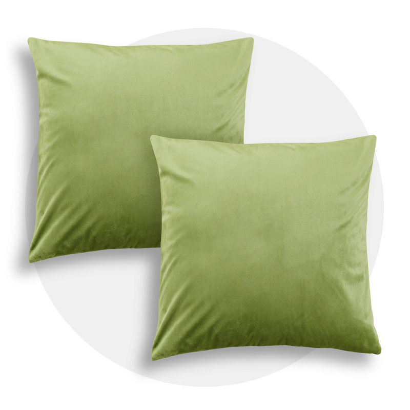 Golden Yellow Velvet 20x20 Pillow Covers Set
