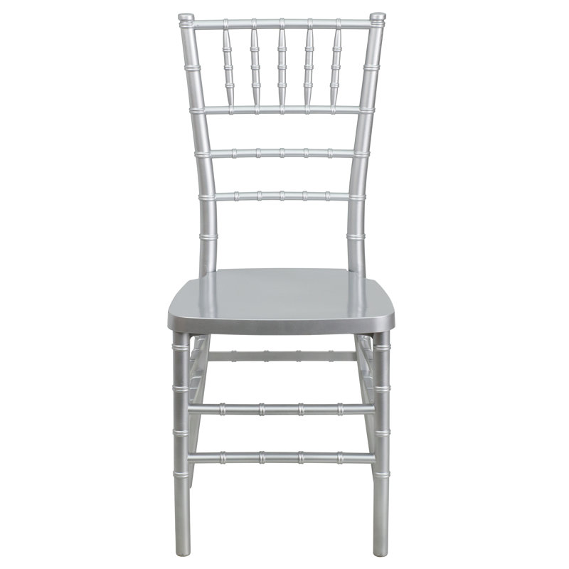Elegant Silver Resin Chiavari Event Chair