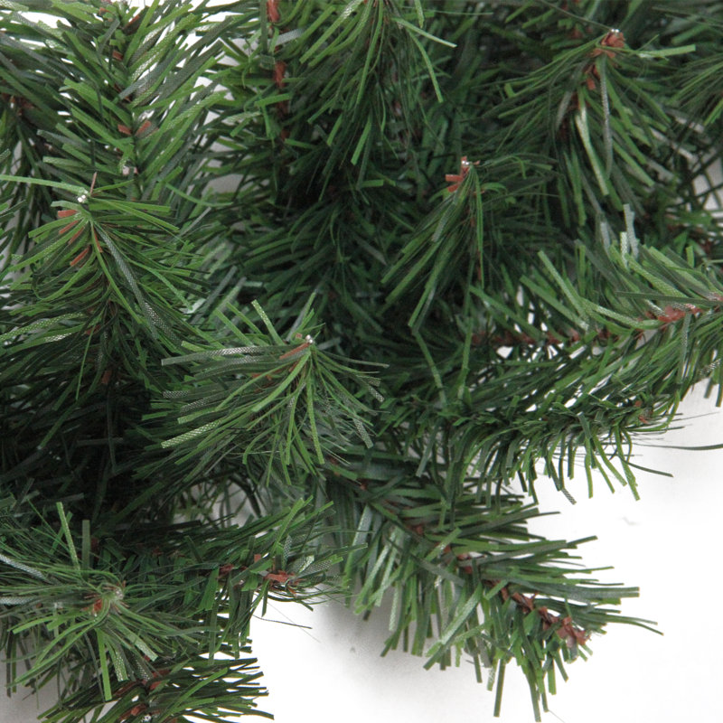 Green 9' Artificial Pine Christmas Garland with Bendable Wire