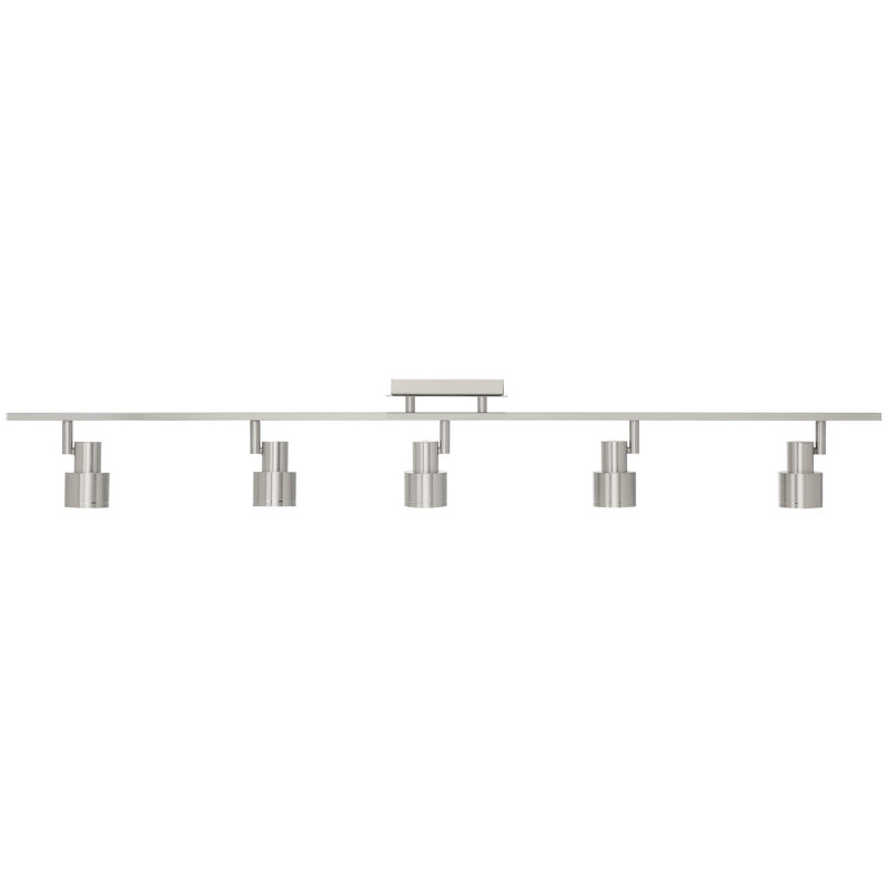 Lincoln Brushed Steel 5-Light LED Track Head