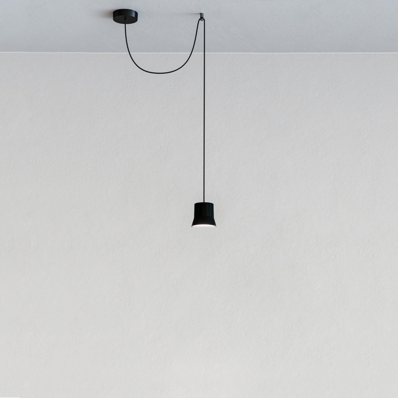 Gi LED Black Aluminum Bell Pendant for Indoor/Outdoor