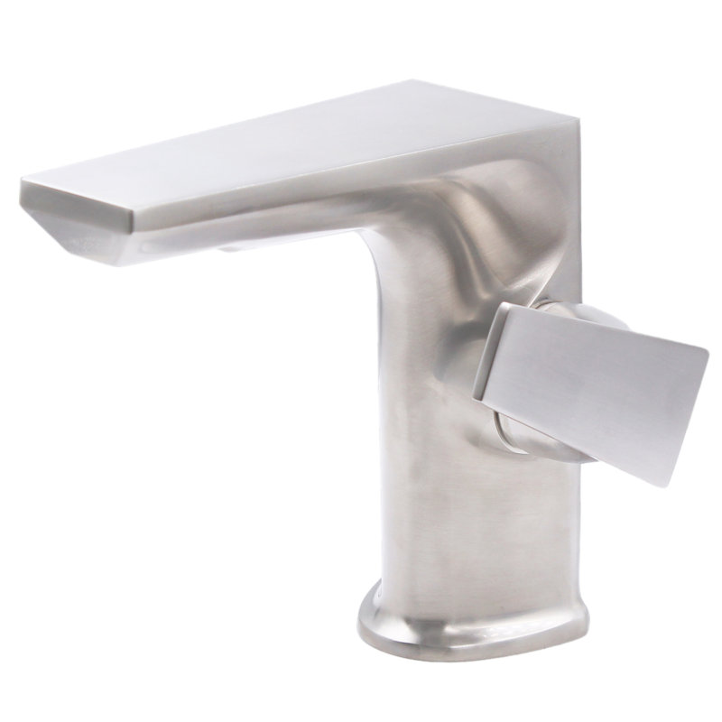 Brushed Nickel Modern Single-Handle Bathroom Faucet