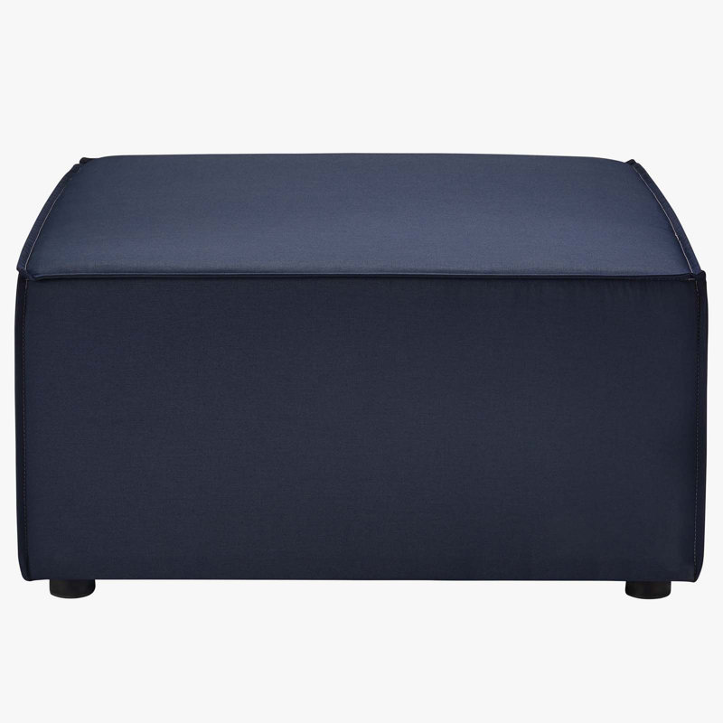 Navy Saybrook All-Weather Outdoor Loveseat and Ottoman Set