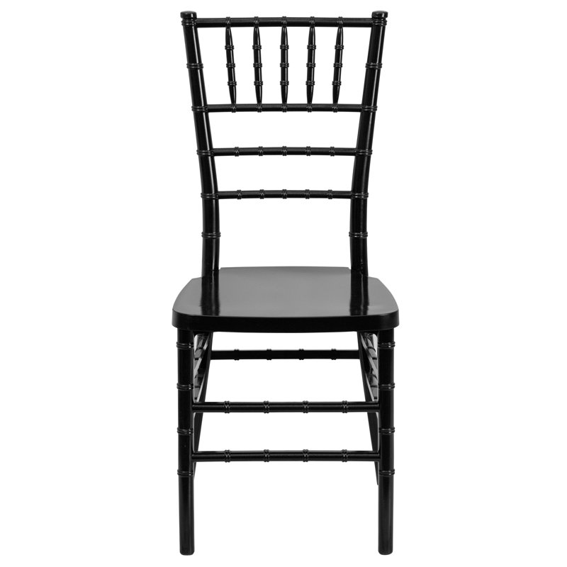 Elegant Black Resin Chiavari Stacking Chair for Events