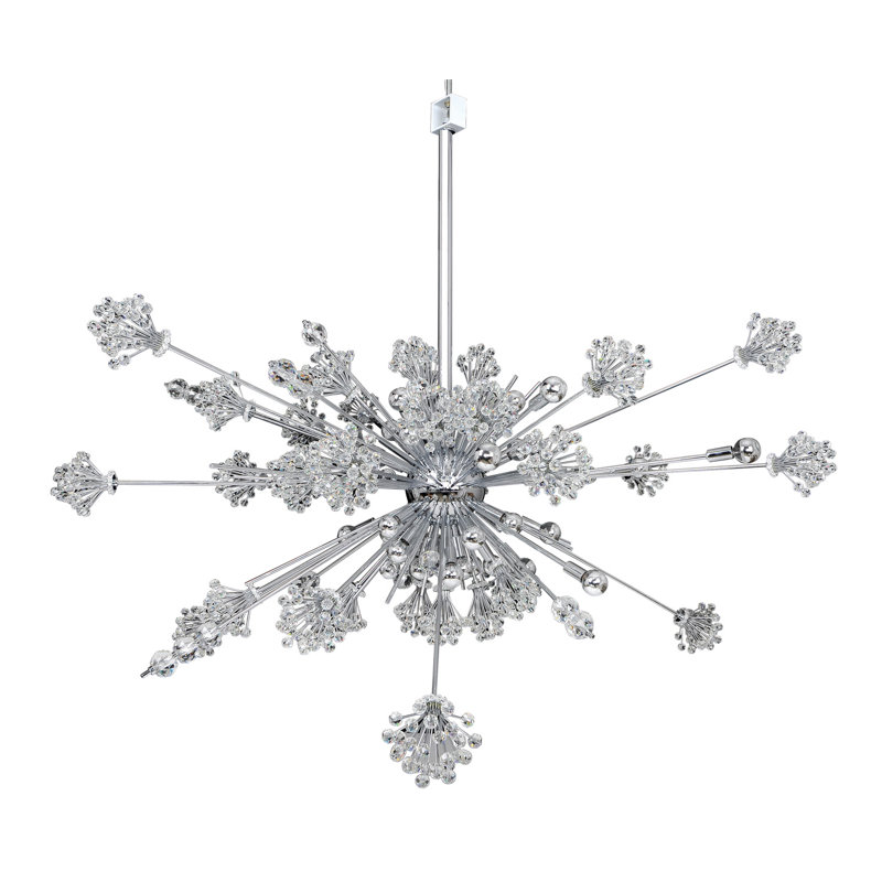 Constellation Chrome Crystal 46-Light Sputnik Sphere Chandelier