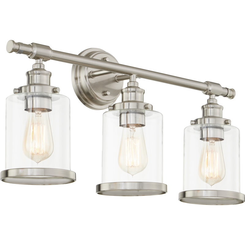 Alford 3-Light Brushed Nickel Dimmable Vanity Sconce
