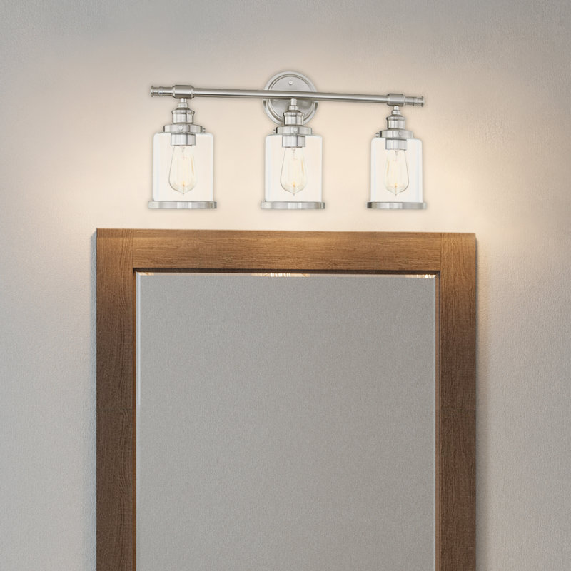 Alford 3-Light Brushed Nickel Dimmable Vanity Sconce