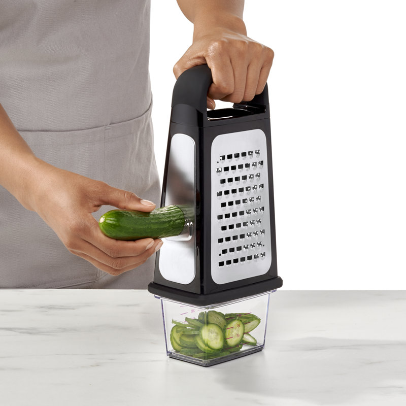 OXO Good Grips Stainless Steel Box Grater with Container