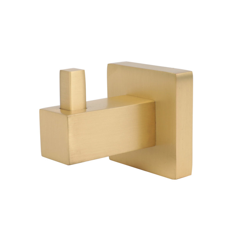 Matte Gold Wall Mounted J-Hook Robe Hook