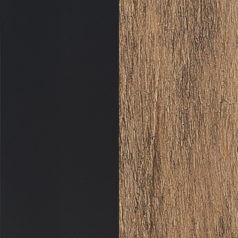 Elmhurst 66" Black and Grey Reclaimed Wood Dining Table