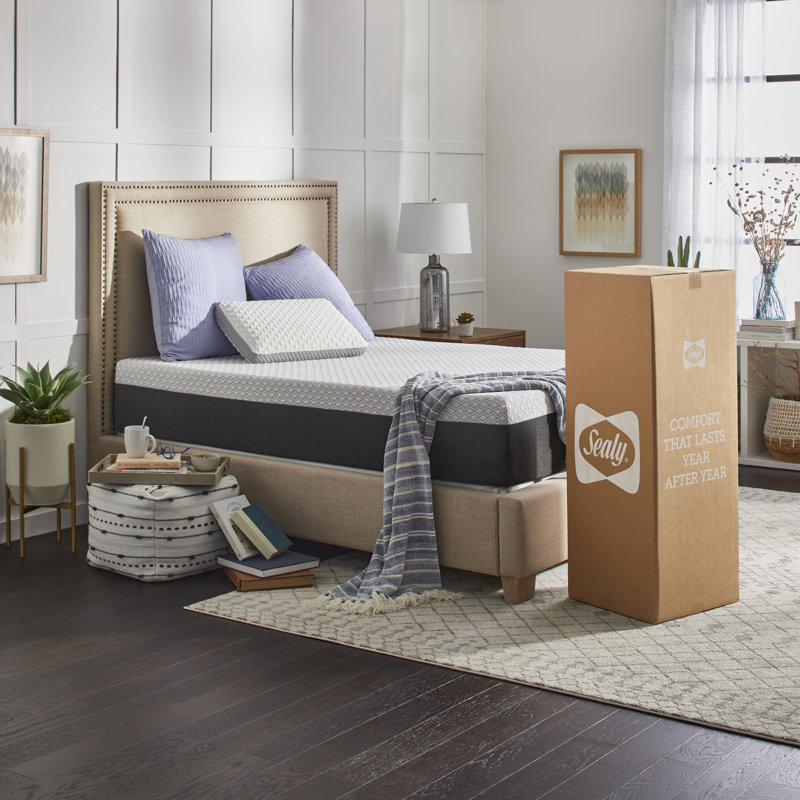 Sealy 12" Queen Hybrid Mattress with Cool & Clean Gel Memory Foam