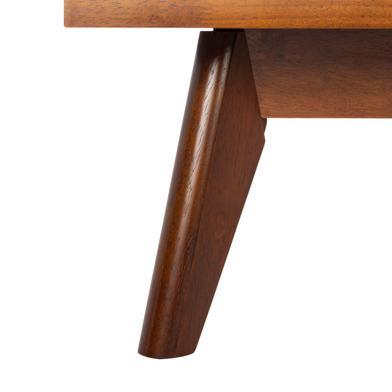 Moxie King-Size Bed with Drawer in Smooth Walnut Finish