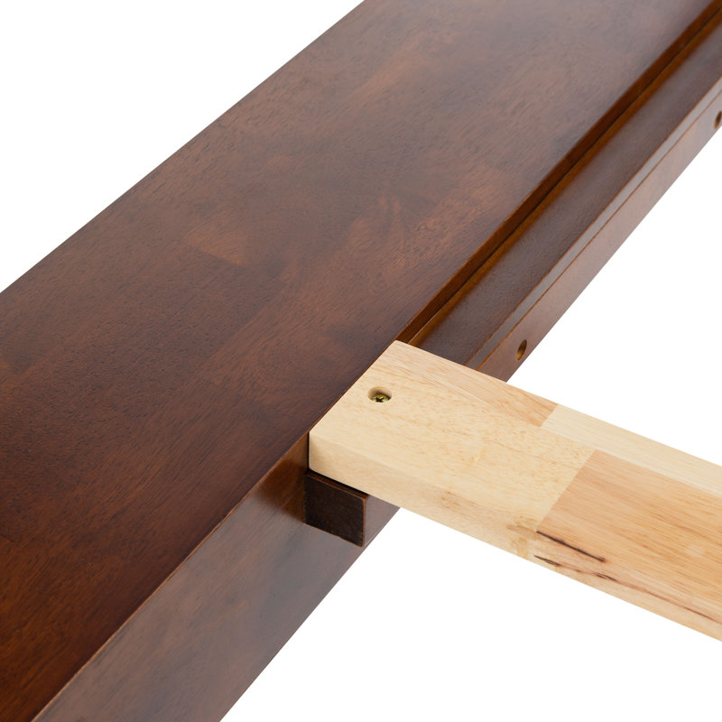 Moxie King-Size Bed with Drawer in Smooth Walnut Finish