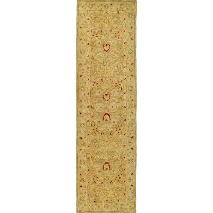 Heirloom Blue Wool 27" Tufted Runner Rug