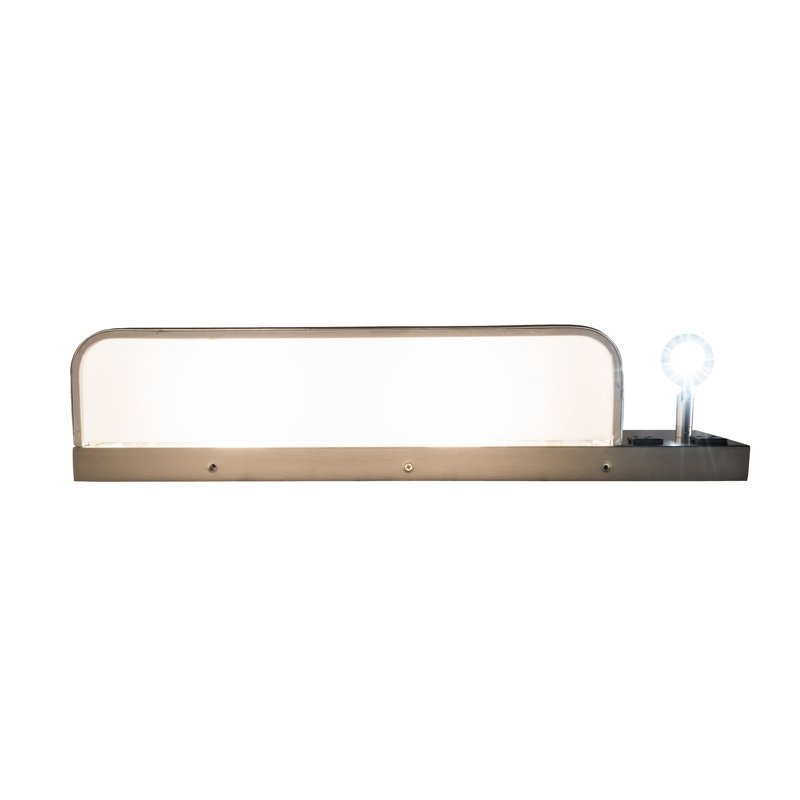 Nickel Finish Beige/White Dimmable 2-Light Sconce