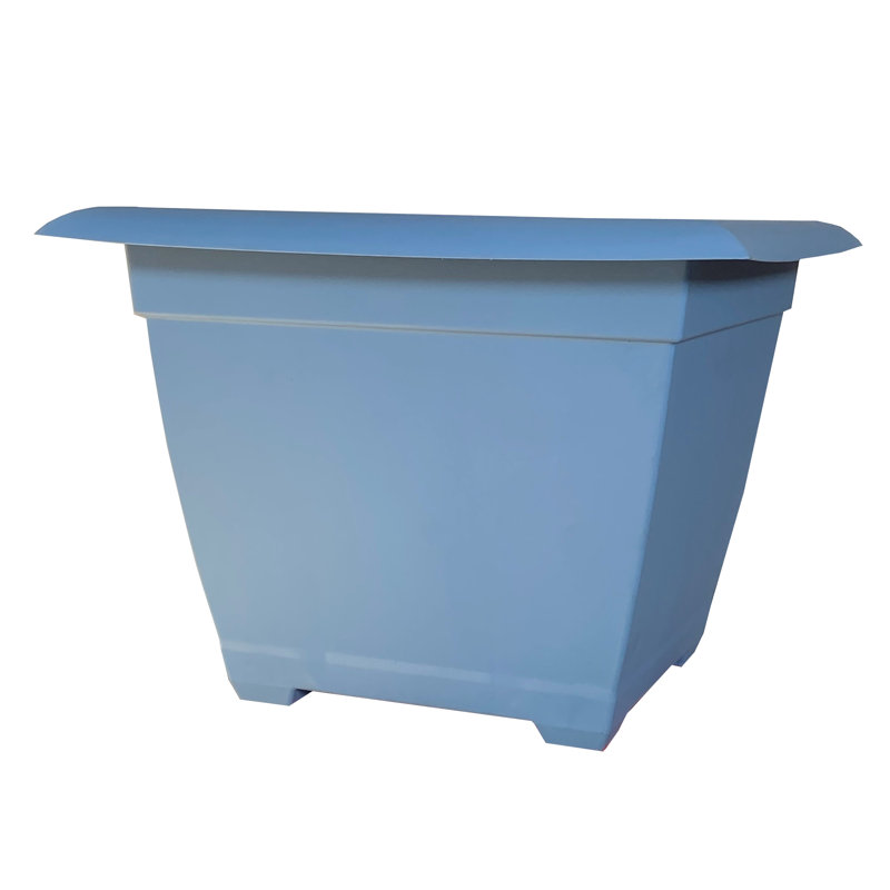 Dayton Ocean Blue 15" Recycled Plastic Planter Box