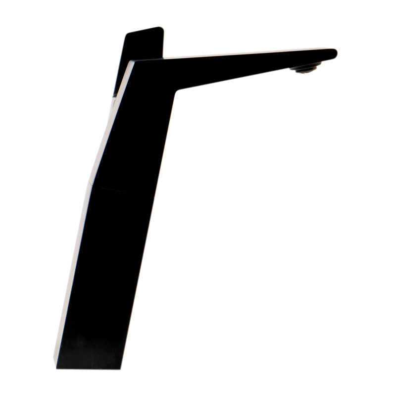 Matte Black Tall Single-Handle Bathroom Faucet