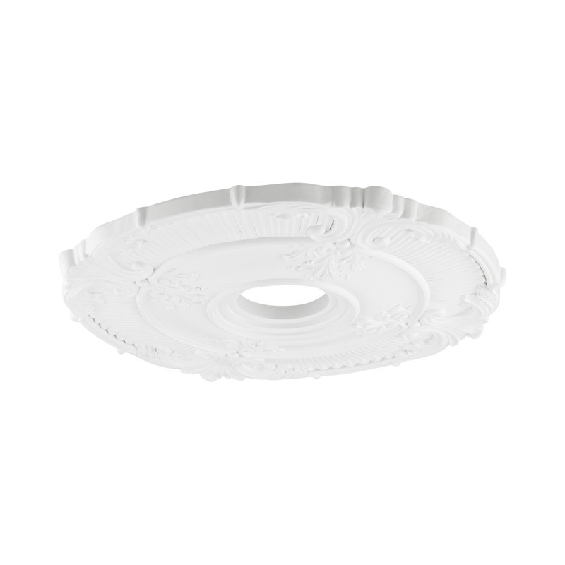 Buckingham White Polyurethane Foam Ornate Ceiling Medallion
