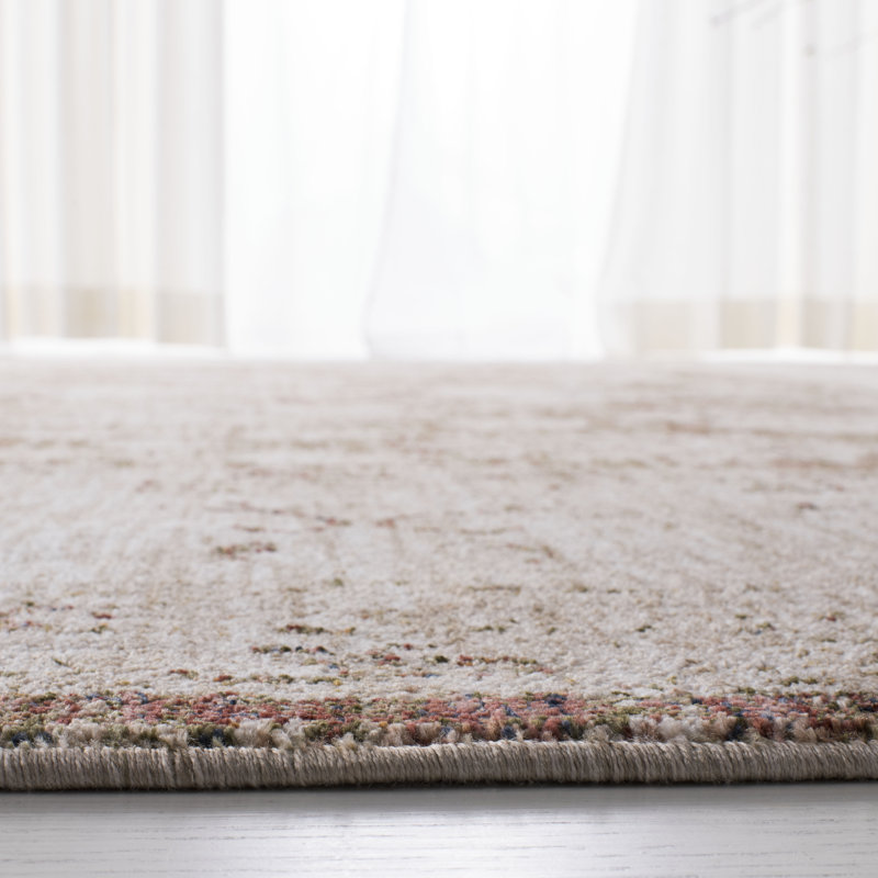 Elegant Ivory Square Tufted Rug - Handmade Viscose & Synthetic Blend, 80.4"