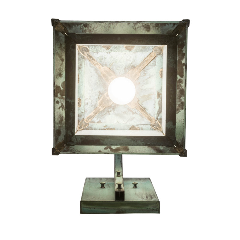 Verdigris White Glass 1-Light Armed Sconce