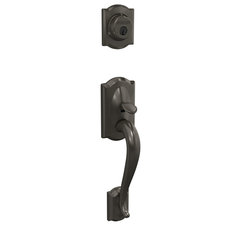 Camelot Aged Bronze Single Cylinder Handleset