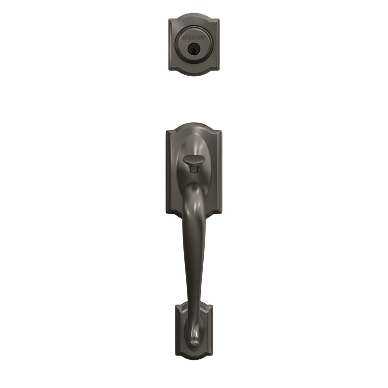 Camelot Aged Bronze Single Cylinder Handleset