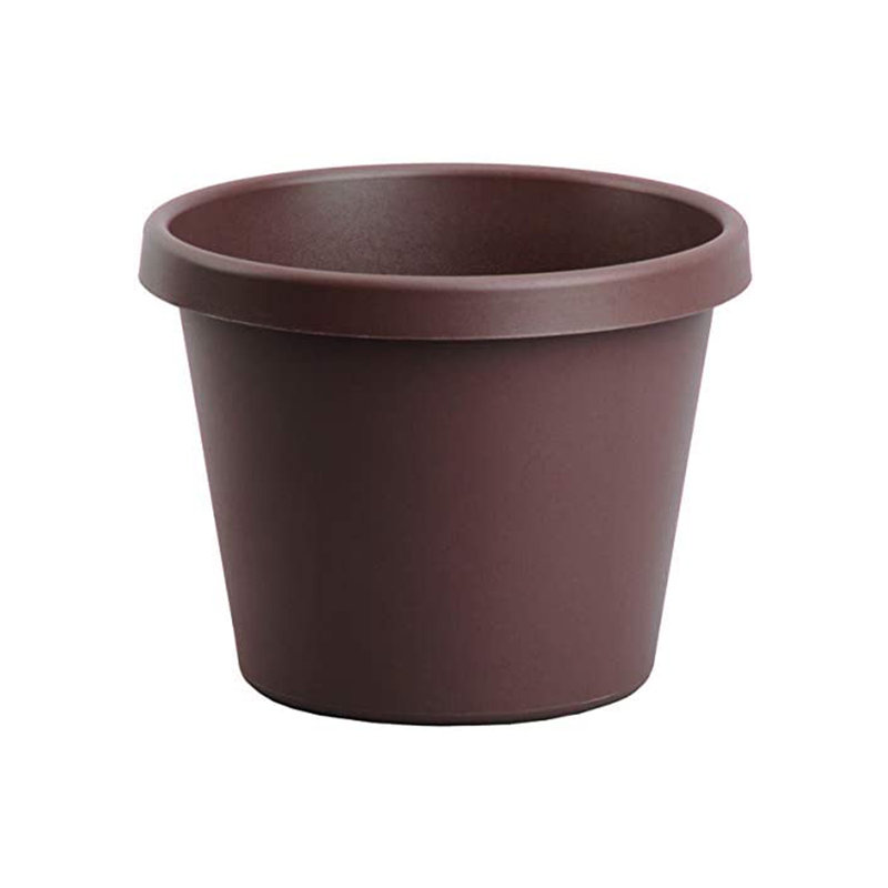 Chocolate Tapered Traditional Indoor Outdoor Planter