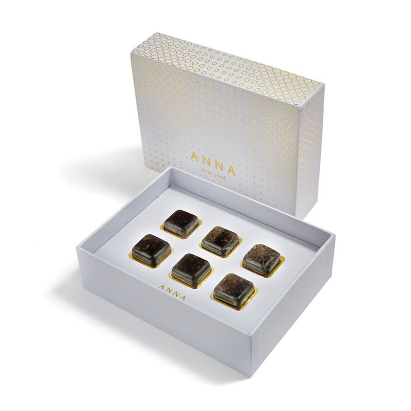 Smoky Quartz Gemstone Whiskey Cubes Set of 6