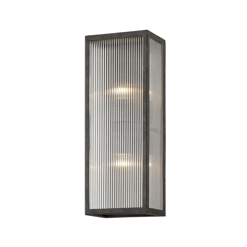 Amadora Contemporary Black Iron Outdoor Wall Sconce