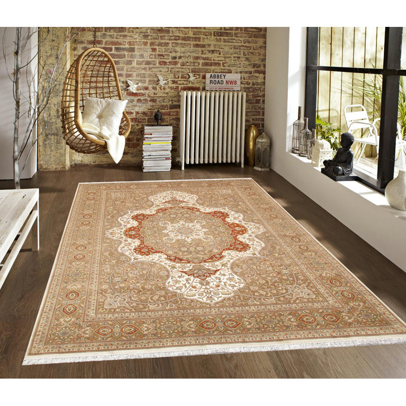 Baku Legacy Hand-Knotted Red Wool & Cotton 10' x 14' Area Rug