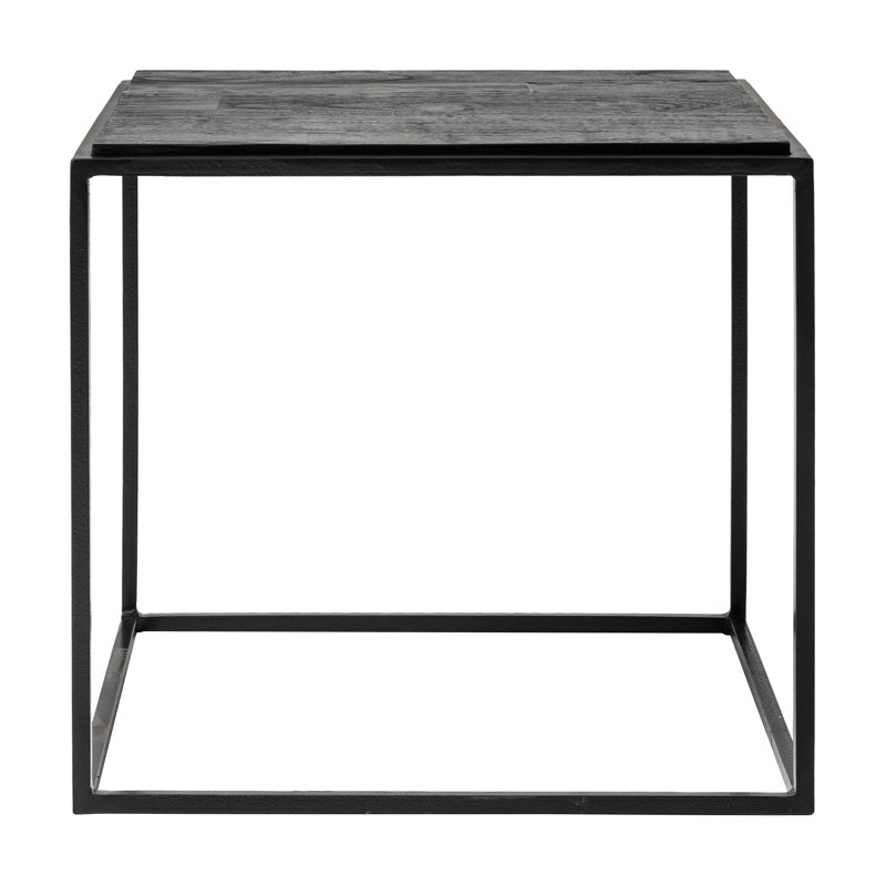 Rustika Black and Brown Solid Wood Nesting Coffee Table Set