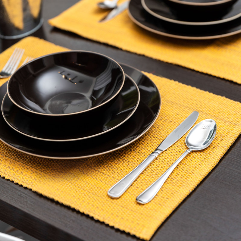 Dijon Cotton Handwoven Rectangle Placemats Set of 4