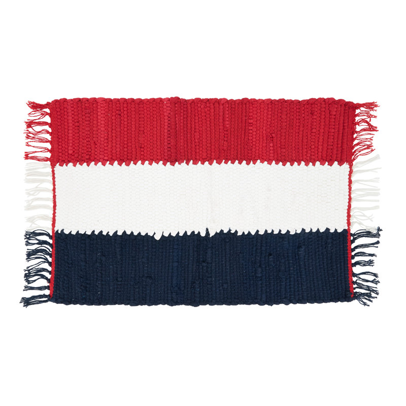 Americana Patriotic Cotton Striped Rectangle Placemats