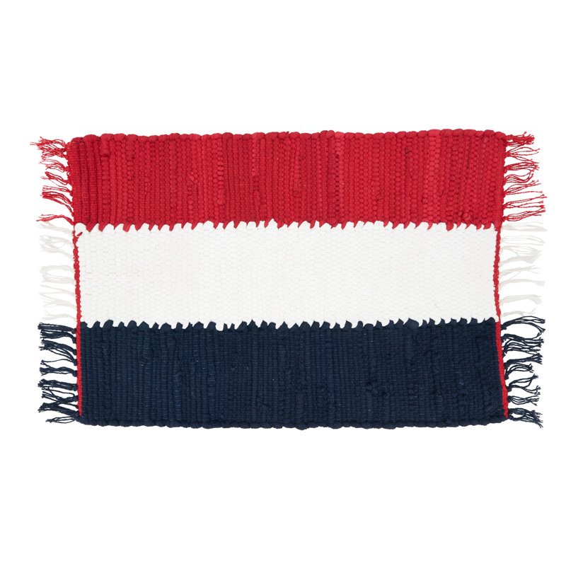 Americana Patriotic Cotton Striped Rectangle Placemats